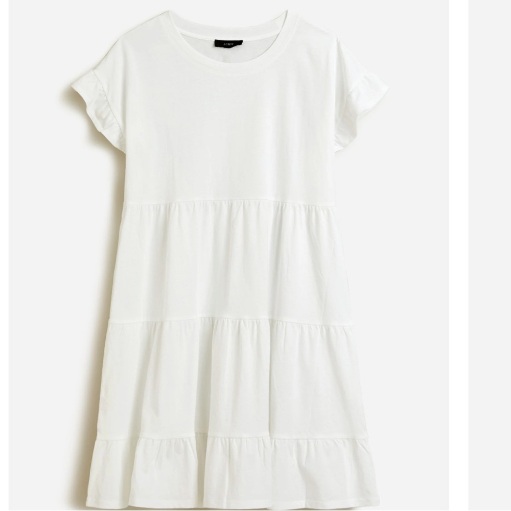 NWT J Crew cotton tiered dress Sz S
